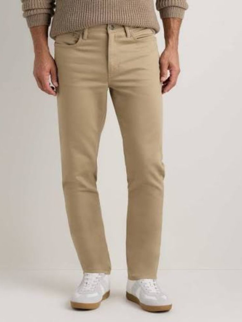 Quince Comfort Stretch Traveler Pant 5 Pocket Sand Khaki Trouser Men's 33x34